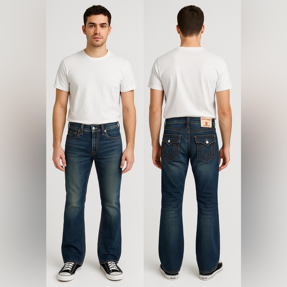 True Religion Vintage Ricky Big T Straight Leg Jeans Sz. 34